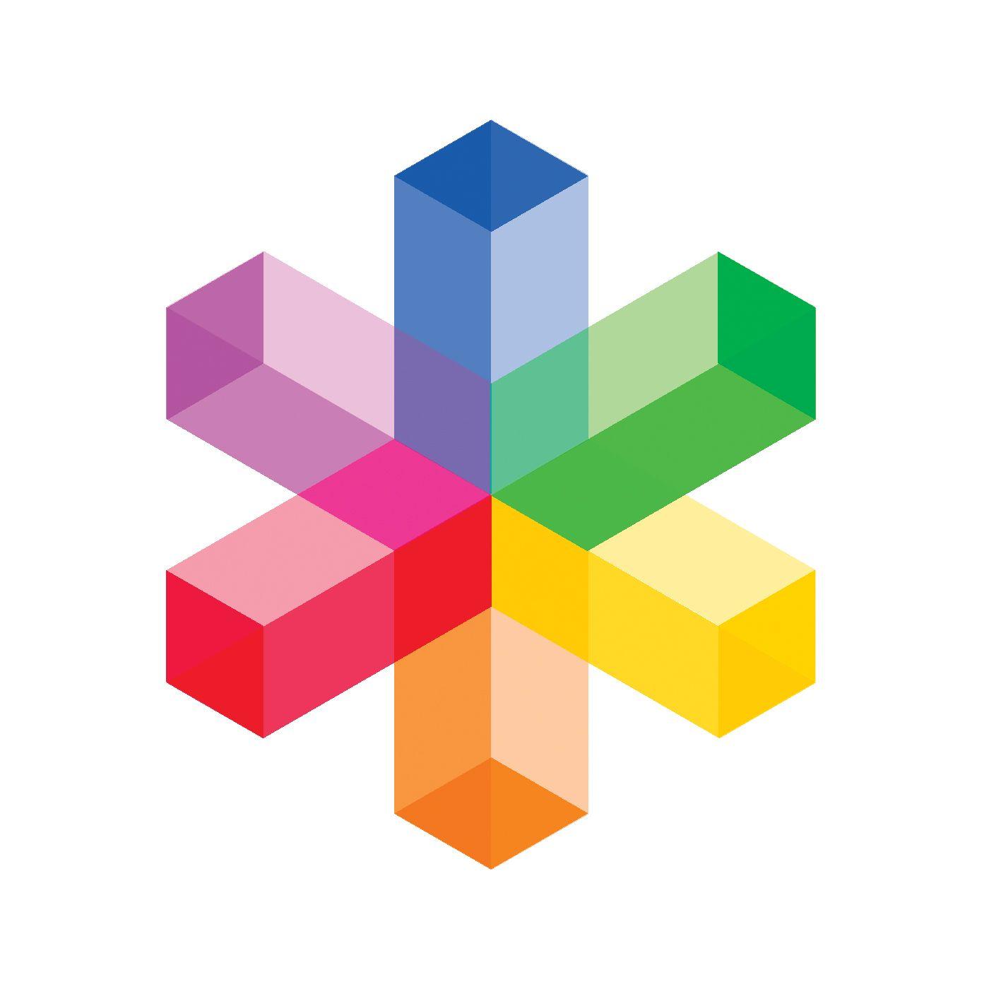 Three Rectangle Logo - Gardner Design - VizWorx Photolab logo design. Three-dimensional ...