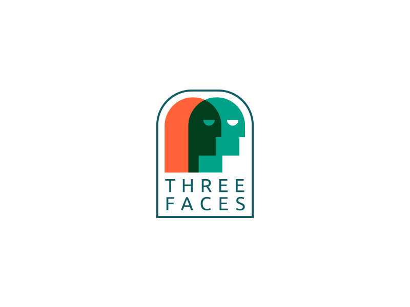 Three Rectangle Logo - Three Faces Logo by Aditya | Logo Designer | Dribbble | Dribbble