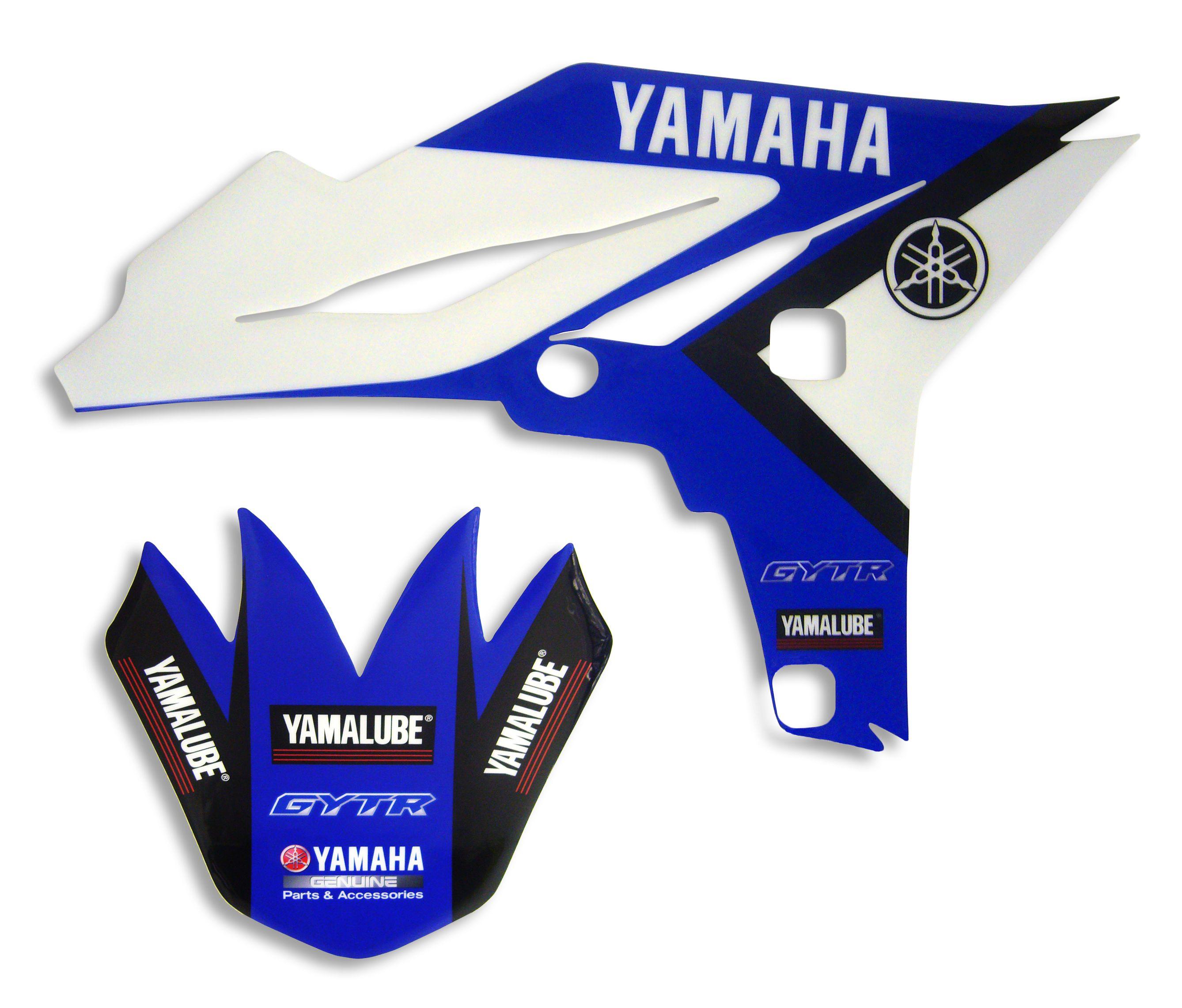 Gytr Logo - GYTR/Yamalube Blue/White Tank Graphics | Cully's Yamaha