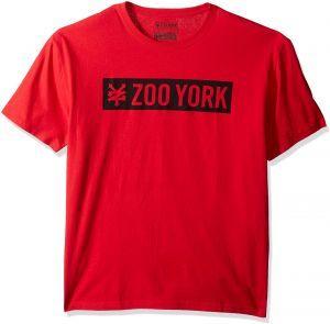 Red Zoo York Logo - Zoo York Men's Short Sleeve Logo Tee, Tango Red, Small