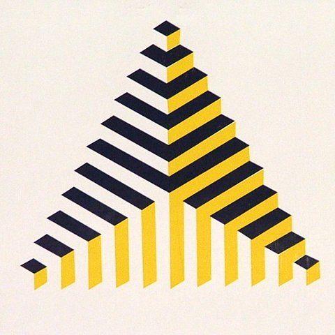 Black and Yellow Triangle Logo - black & yellow triangle | abstract 2D | Pinterest | Logo design ...