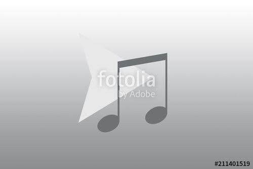 Black and Yellow Triangle Logo - Music play logo of yellow triangle with a musical note on pink ...