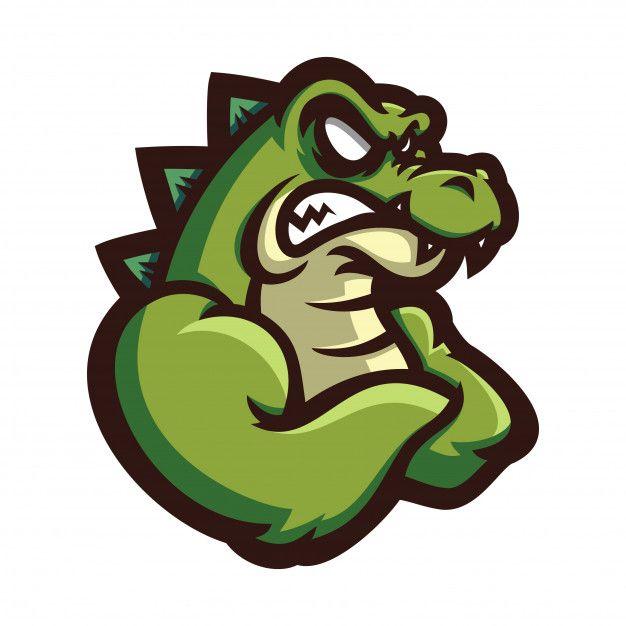Aligator Logo - Crocodile alligator esport mascot logo Vector