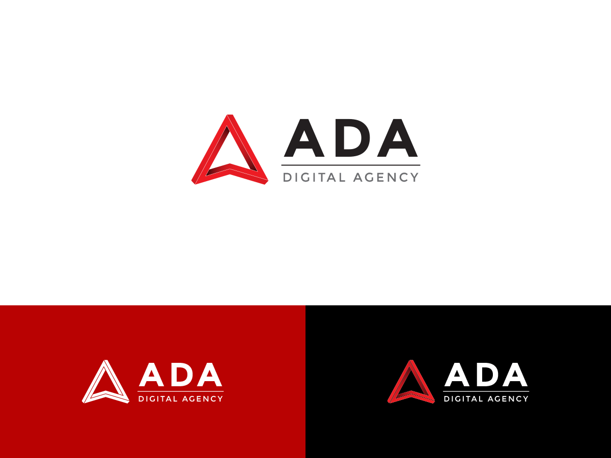 Red Digital Logo - Elegant Logo Designs. Digital Logo Design Project for Ada