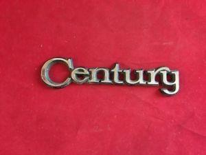 Buick Century Logo - Buick Century Vintage Script OEM Emblem Logo Badge (8353K) | eBay