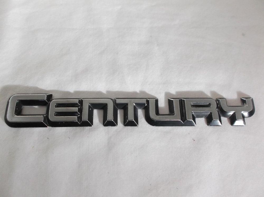 Buick Century Logo - 84 90 BUICK CENTURY 6 1 4 Rear Trunk Emblem Nameplate Script Badge