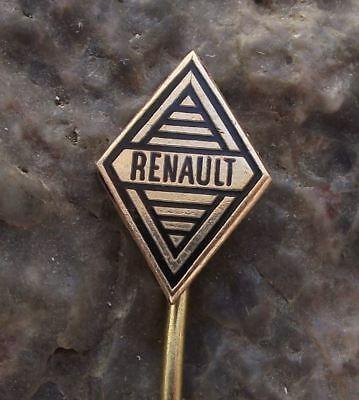 French Diamond Car Logo - ANTIQUE 1960S RENAULT French Car Maker Diamond Logo Advertising