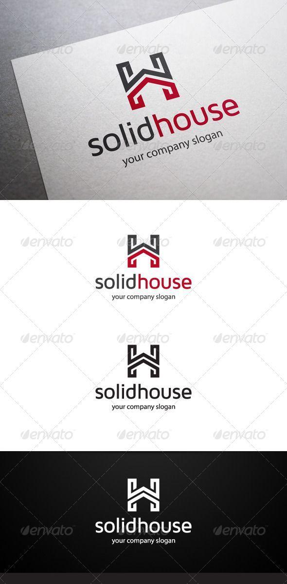 Solid Brand Logo - Solid House H Letter Logo - Letters Logo Templates | logos [identity ...