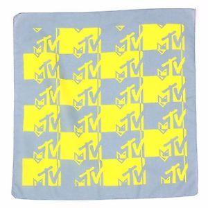 MTV 1980 Logo - Vintage 1980's MTV Bandanna Scarf Logo Music Video AWESOME !!! 80's ...