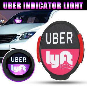 Automotive Product Logo - For UBER LYFT LED Light Flashing Car Indicator Lamp Glowing Logo ...