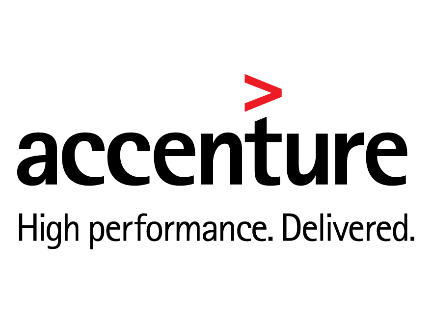 White with Red Arrow Logo - Accenture Red Arrow Logo
