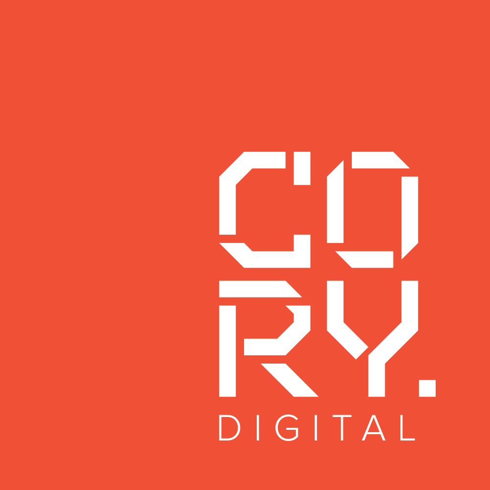 Red Digital Logo - Cory Digital Logo. Branding. Branding, Digital, Marketing
