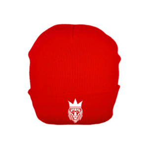 Red White Crown Logo - Lion King Beanie White