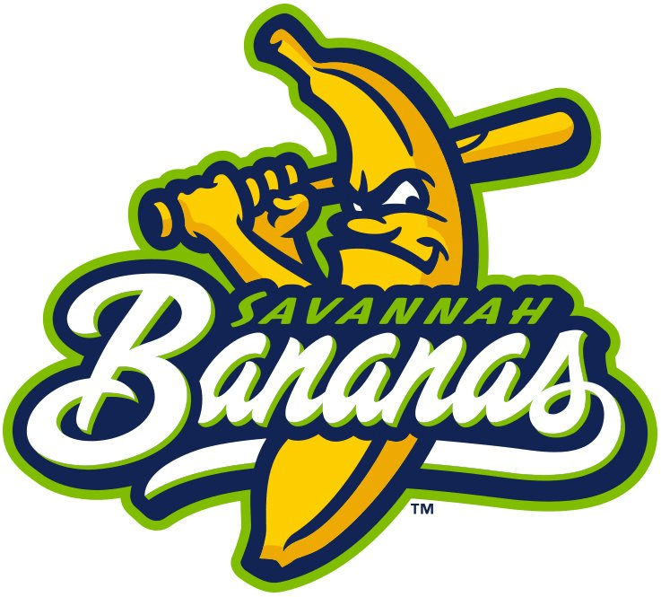 Cool Sports Team Logo - Savannah Bananas Primary Logo - Coastal Plain League (CPL) - Chris ...