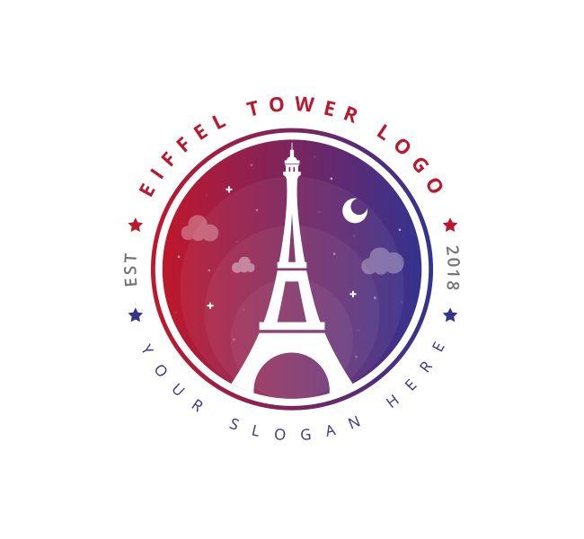 Eiffel Tower Logo - Eiffel Tower Logo & Business Card Template - The Design Love