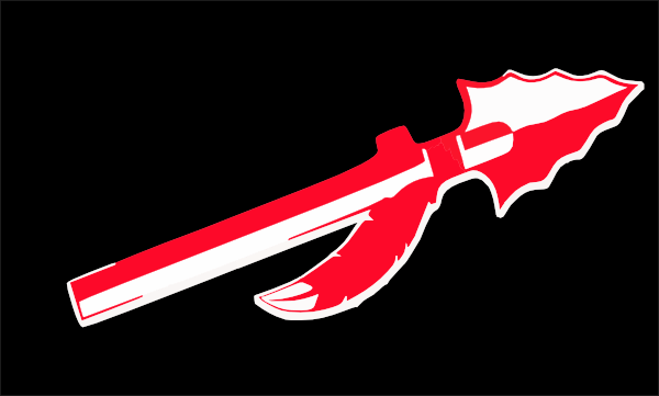 Red and Black Spear Logo - Red Spear Clipart