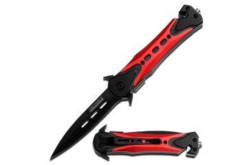 Red and Black Spear Logo - TAC Force Black Spear Blade Spring Assist Knife. Free Shipping over