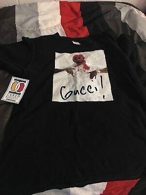 Gucci Mane Supreme Box Logo - SUPREME FW16 GUCCI Mane Tee BLACK T-shirt RARE BOX LOGO Large ...