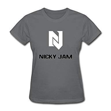 Amazon Small Logo - AdamimyClay® Women's Nicky Jam Logo T Shirt [Small]: Amazon.co.uk