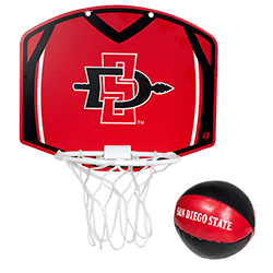 Red and Black Spear Logo - Mini Basketball Hoop & Ball Set