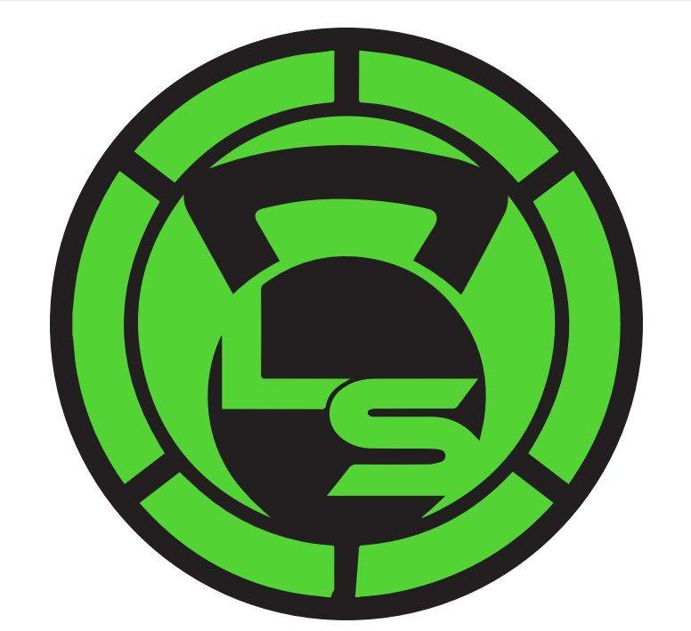 Green Circular Logo - Neon Green 3 Circular Logo Sticker 3 Pack