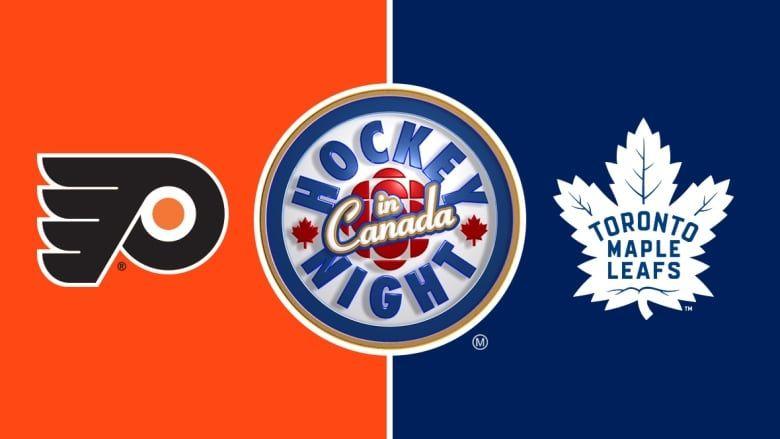 Red Maple Leaf Hockey Logo - Hockey Night in Canada: Flyers vs. Maple Leafs