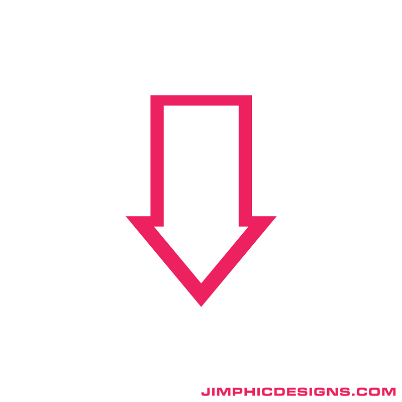 Red with White Arrow Logo - Jimphic Designs | White Arrow Inside Red Arrow Moving Down Animation ...
