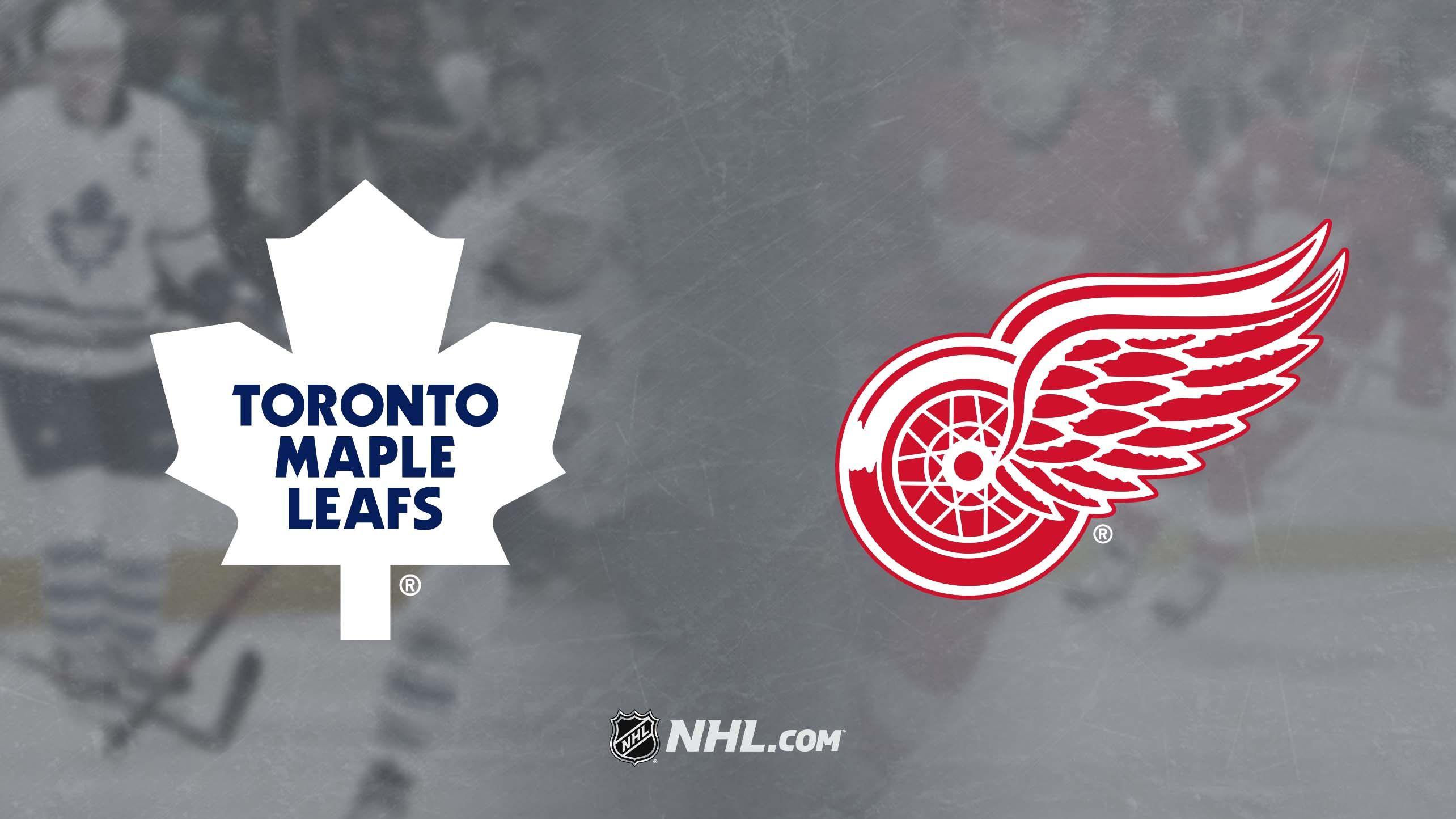 Red Maple Leaf Hockey Logo - Recap: TOR DET 3
