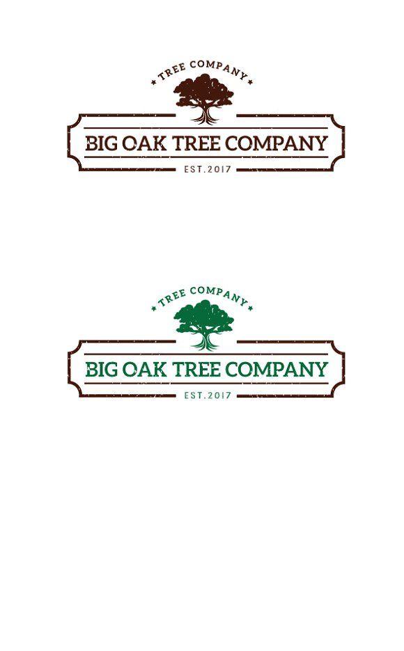 Companies with Oak Tree Logo - Big Oak Tree Logo II ~ Logo Templates ~ Creative Market
