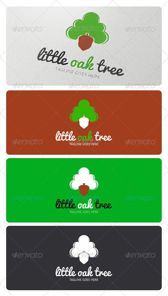 Companies with Oak Tree Logo - Little Oak Tree Logo is suitable for children related businesses ...