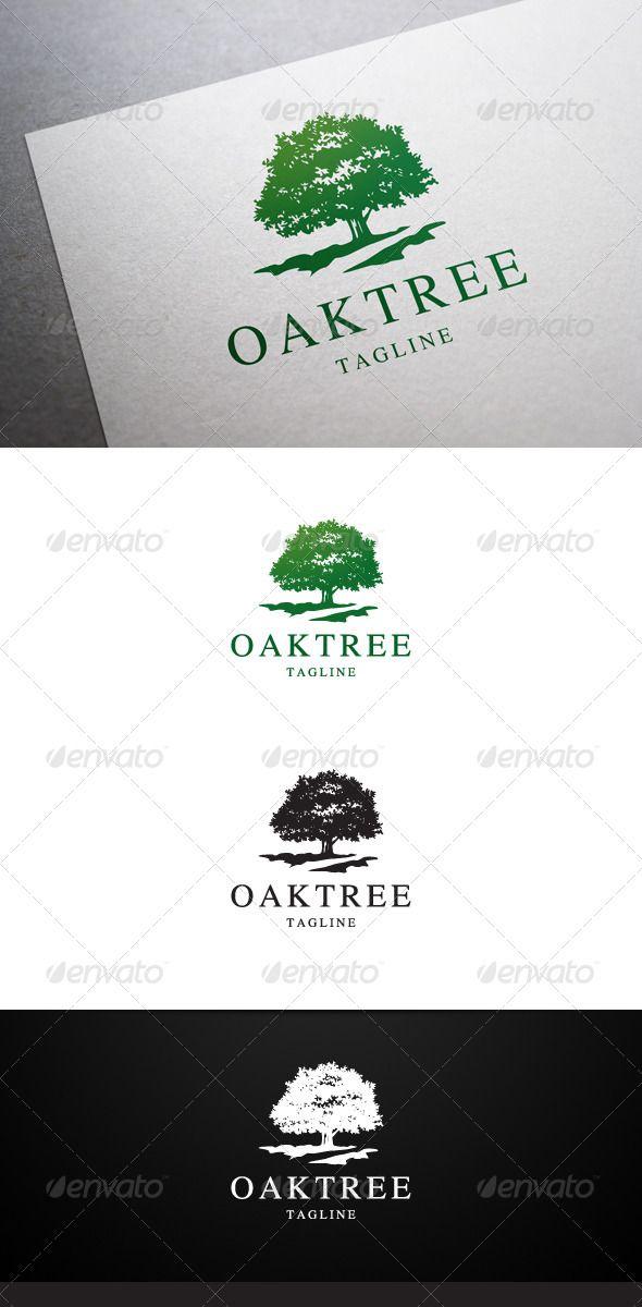 Companies with Oak Tree Logo - Oak Tree Logo - Nature Logo Templates | treehouse | Pinterest | Tree ...