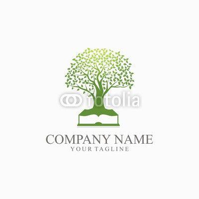 Companies with Oak Tree Logo - Green Oak tree with book Education Logo Template | Buy Photos | AP ...