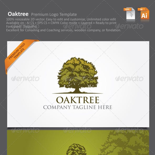 Companies with Oak Tree Logo - Oak Tree Logo Graphics, Designs & Templates from GraphicRiver
