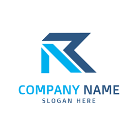 Blue Letter Logo - Free R Logo Designs | DesignEvo Logo Maker