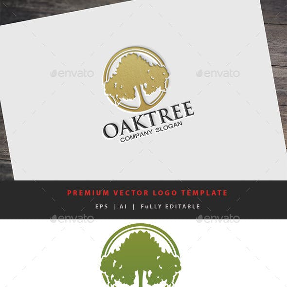 Companies with Oak Tree Logo - Oak Tree Logo Graphics, Designs & Templates from GraphicRiver
