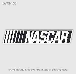NASCAR Racing Logo - Black and White NASCAR racing logo decal sticker | eBay