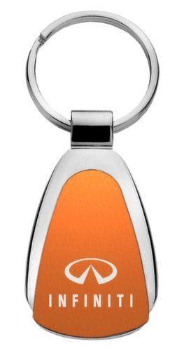 Orange Tear Drop Logo - Genuine Infiniti Orange Logo Metal Chrome Tear Drop Key Chain Ring ...