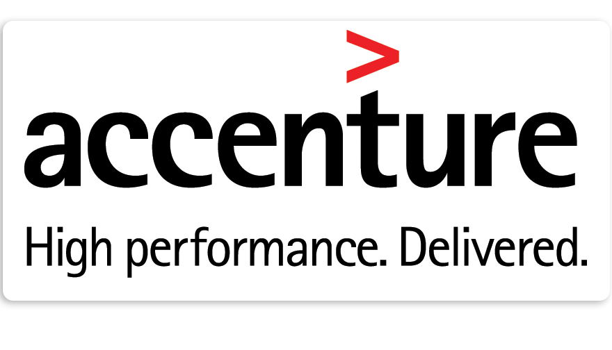 White with Red Arrow Logo - Accenture Red Arrow Logo[boxed]