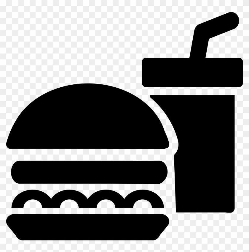 Fast Food and Drink Logo - Fast Food Junk Food Drink Clip Art Clipart Black And White