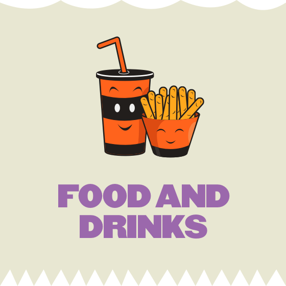 Fast Food and Drink Logo - Return to Rio. Eating and drinking