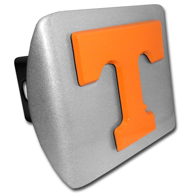 Google Crome Orange Logo - University of Tennessee Orange Emblem on Brushed Chrome Hitch Cover ...