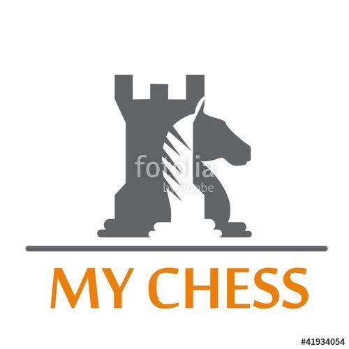 Chess Horse Logo - Logo tower and horse of chess # Vector
