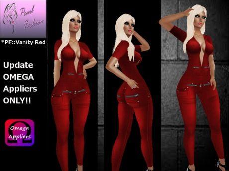 Fashion Red Omega Logo - Second Life Marketplace - *PF::Vanity Red OMEGA UPDATE