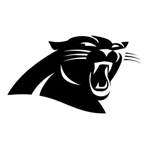 White Panther Logo - Amazon.com: SUPERBOWL SALE - Carolina Panthers Team Logo Car Decal ...