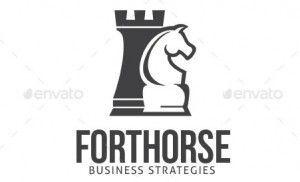 Chess Horse Logo - Castle, Knight, Chess Logo | Design - Brand & Identity | Chess logo ...