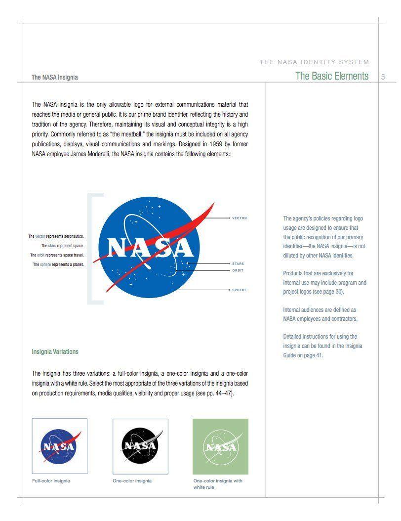 Use of NASA Logo - NASA Style Guide - Logo and Brand Identity Manual