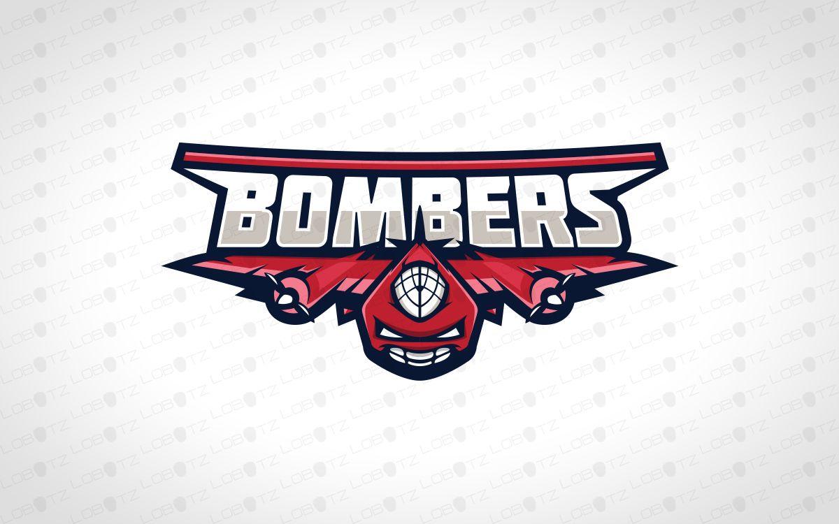 Fighter Jet Logo - Bomber Fighter Jet Mascot Logo Fighter Jet eSports Logo - Lobotz