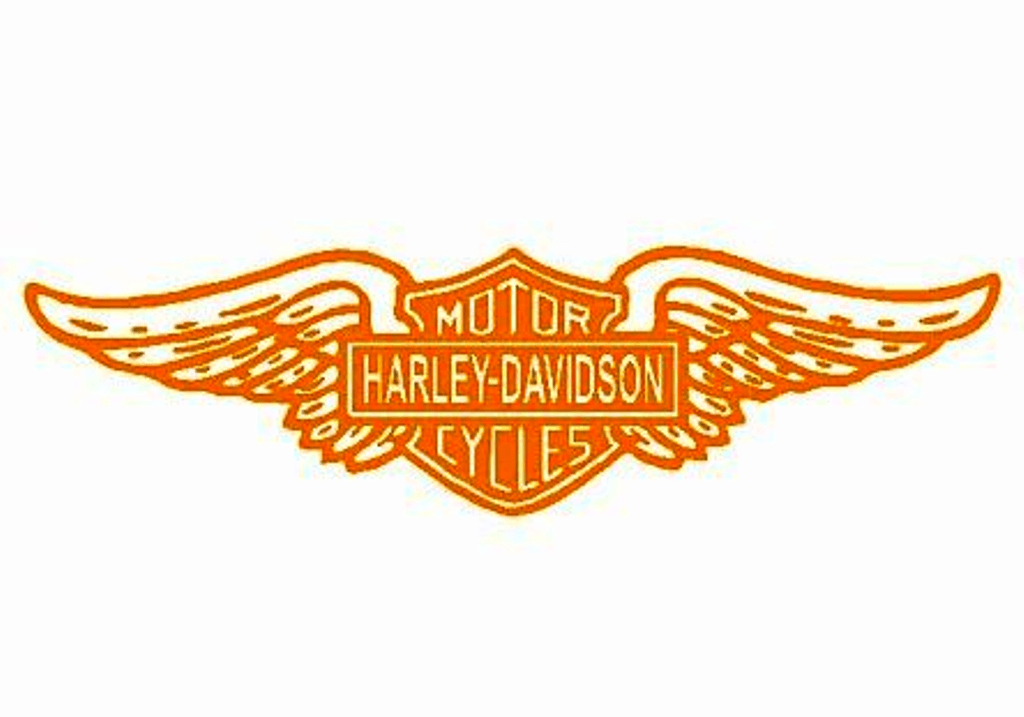 Orange Wing Logo - Harley davidson wings Logos