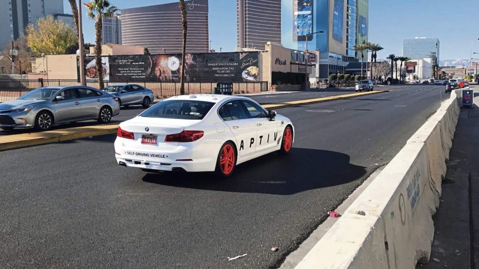 Aptiv Technologies LLC Logo - Aptiv self-driving cars navigating Las Vegas Strip with Pittsburgh ...