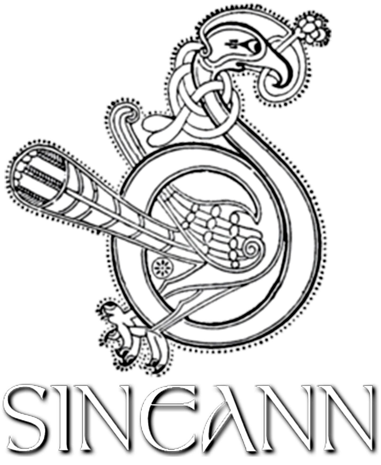Faint Red Circle with Line Logo - Sineann